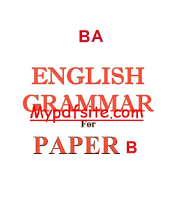 English Grammar For Paper B