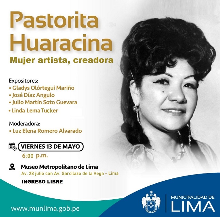 Conversatorio mujer artista y creadora "Pastorita Huaracina" la cantarora del pueblo