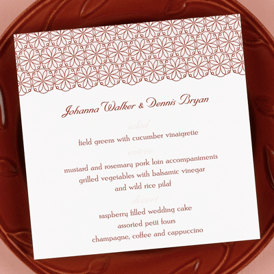 Site Blogspot  Wedding Menu Cards on Inspired  Wedding Tips And Ideas  Menu Cards