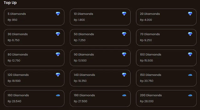 Harga Top Up Diamond Free Fire Termurah 1