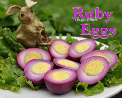 Ruby Eggs, just Perfect Hard-Boiled Eggs soaked in beet juice for lovely Easter color.