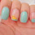 Swimming Yellow Duckling Nail Art