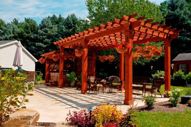 diseño de pergola para jardin