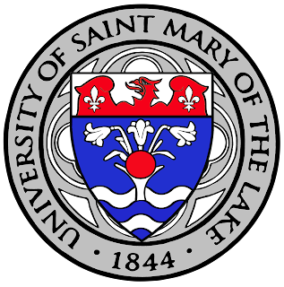 University of St. Mary of the Lake coat of arms flag shield crest
