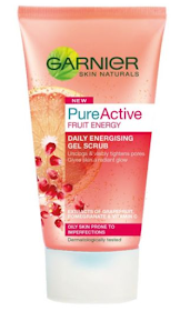 garnier pure active fruit energy gel scrub shoutjohn