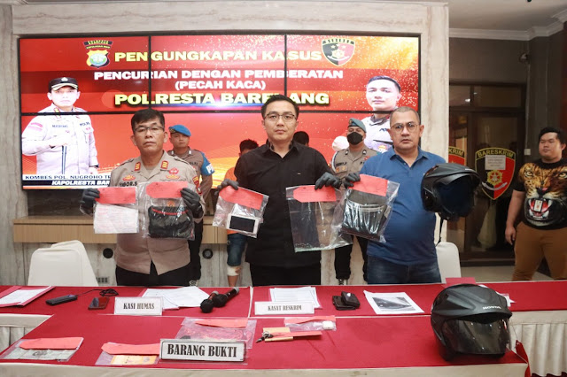 Polisi Ringkus Dua Pelaku Pencurian Modus Pecah Kaca Mobil di One Batam Mall