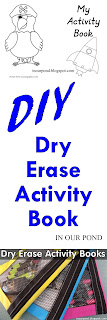 FREE Printable for a Dry Erase Activity Book from In Our Pond