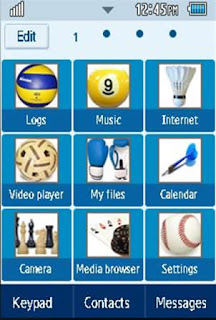 Sports London 2012 Olympics Samsung Corby 2 Theme 2 Menu