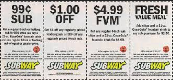 subway coupons 2018