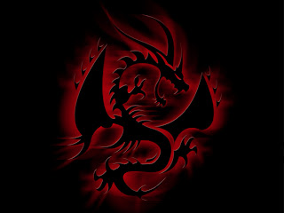 dragon art wallpaper dark theme myth lizard snake wings symbol