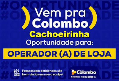 Lojas Colombo seleciona Operador (a) de Loja em Cachoeirinha