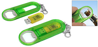 1GB Memory Storage Stick Drive with Wine Bottle Opener Green