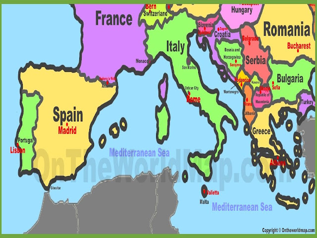 Maps Of Southern Europe 