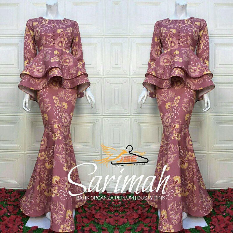 SARIMAH BATIK  ORGANZA  PEPLUM