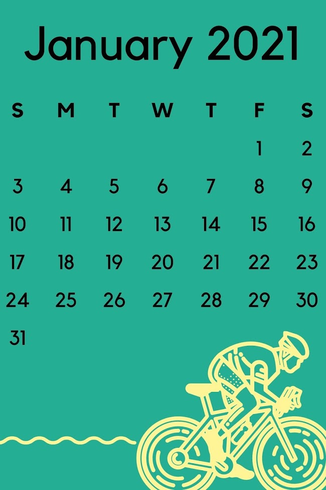 Free January 2021 Calendar Printable pdf Download - Calendar Printable