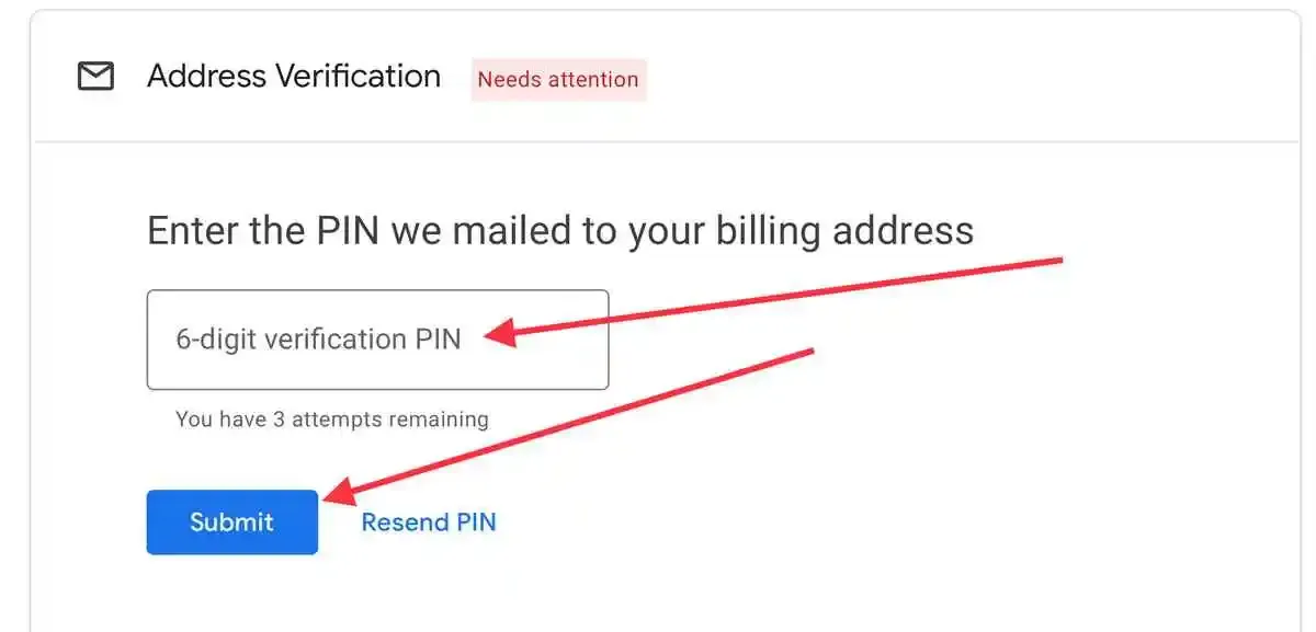 How to Verify Payment Address (Personal Identification Number - PIN) in Google Adsense Account