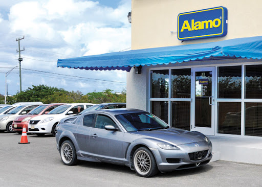 car at parking alamo car rental