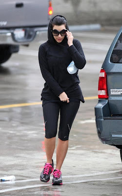 Kim Kardashian out for a workout in Beverly Hills