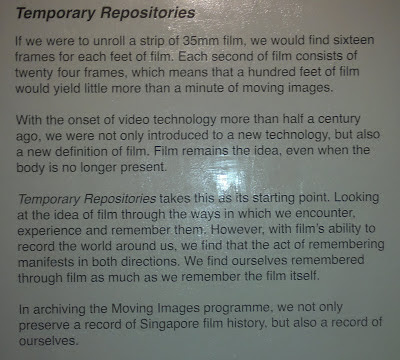 Singapore, Substation, Temporary Repositories, Moving Images