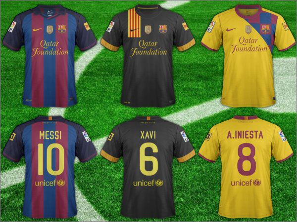 Latest version of the FC Barcelona 2011 12 shirt Bar a Photo