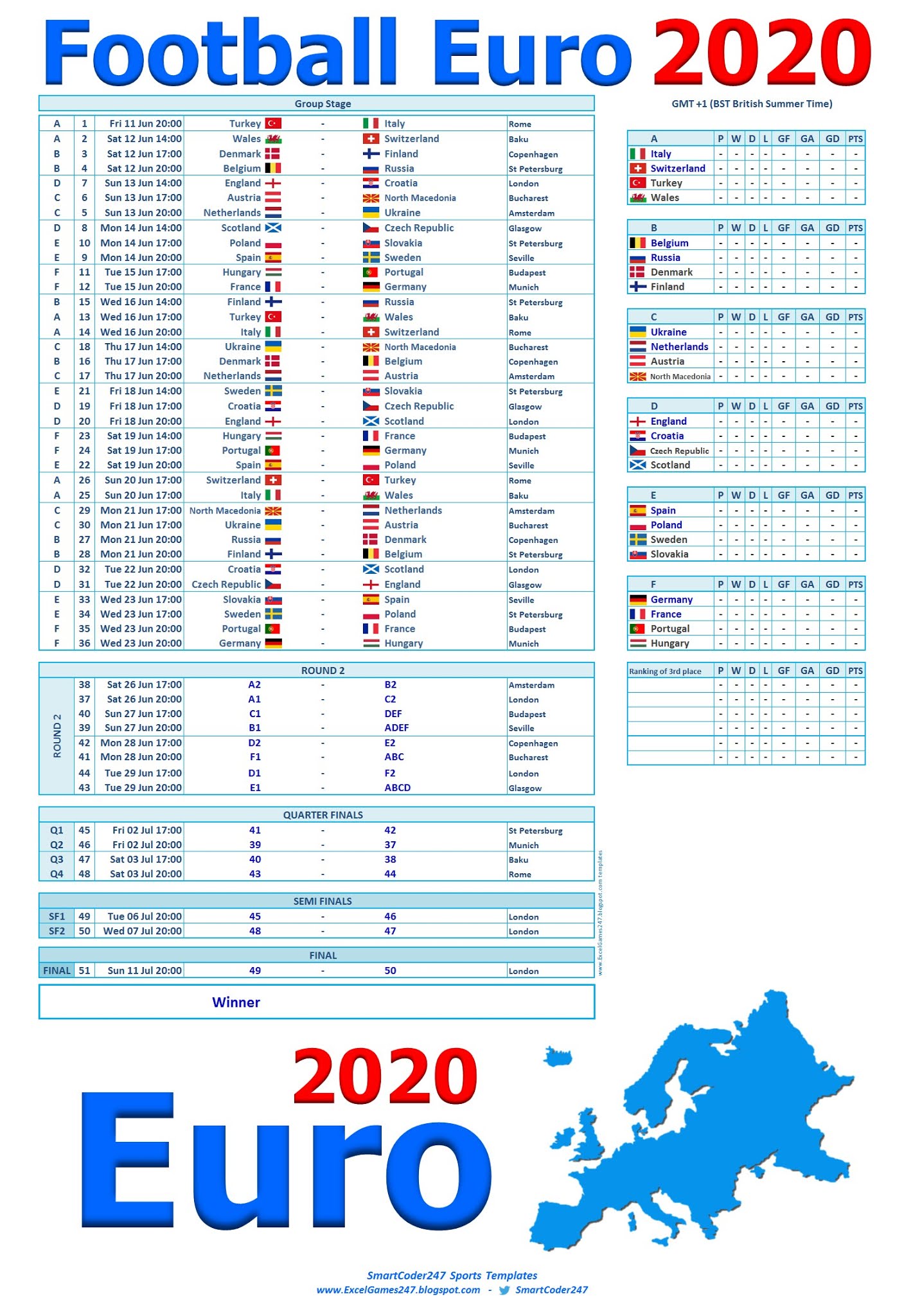 Euro 2021 Fixture List Pdf Euro2020 Wiki
