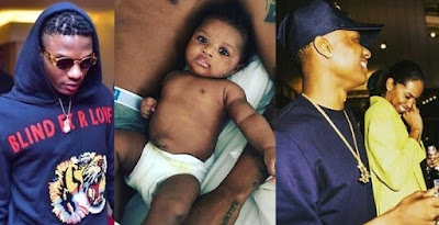 Finally, Wizkid shares face of his third child, Zion