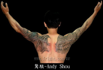 Angel Tattoo Designs on Free Tattoo Designs   Several Angel Tattoo Designs Including Angel And