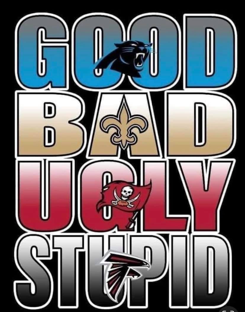 Good Panthers, Bad saints, Ugly Buccaneers, Stupid Falcons