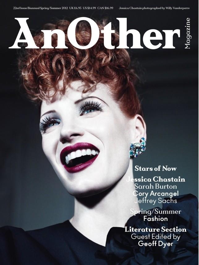 Actress Jessica Chastain is photographed by Willy Vanderperre and styled by 