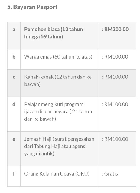 Harga passport, bayaran passport, dokumen untuk buat passport, passport malaysia, apa yang diperlukan untuk buat passport, cara mohon passport, tempoh buat passport,