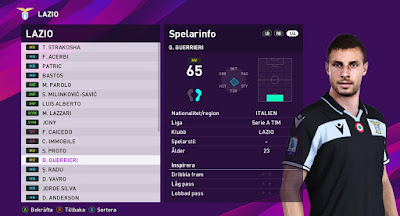 PES 2020 Faces Guido Guerrieri by Random Facemaker