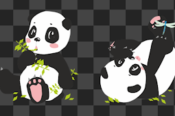 Gambar Kartun Panda Lucu Imut