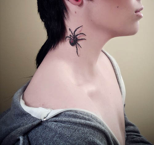Angel wing tattoo designs Spider Tattoo On Neck