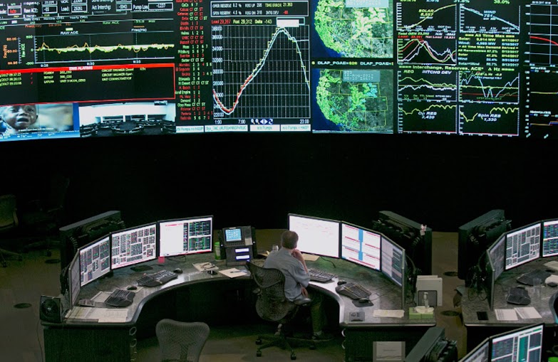 Electrical power flow and conditions are monitored at the California Independent System Operator grid control center in Folsom, California, Aug, 18, 2017, file photo. On Friday, May 6, 2022, California energy authorities predicted that the state would face an energy shortage this summer. Californians should prepare to limit their energy use after work hours, according to officials from the ISO, the California Energy Commission, and the California Public Utilities Commission.