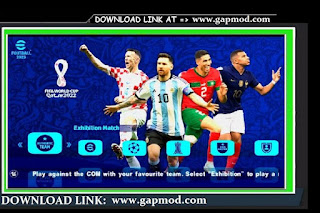 PES TM Arts 2023 PPSSPP Update FIFA World Cup Qatar Graphics HD