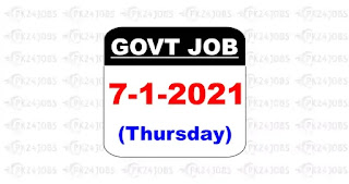 govt jobs 2021