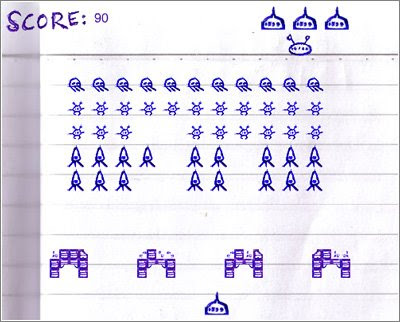 Juega gratis Notepad Invaders - Invasores del espacio