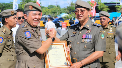 HUT Satpol PP Tingkat Jabar, Pemkot Bandung Borong 10 Penghargaan