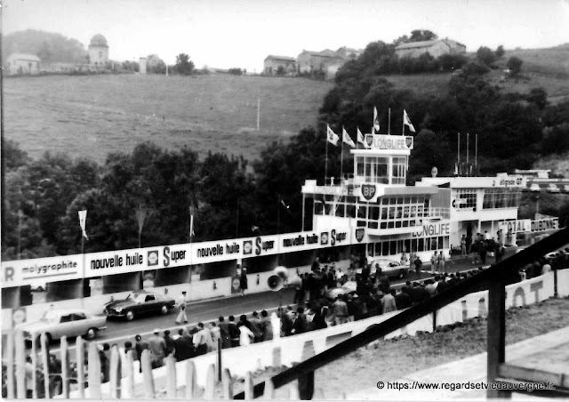 Circuit de Charade, photo noir et blanc