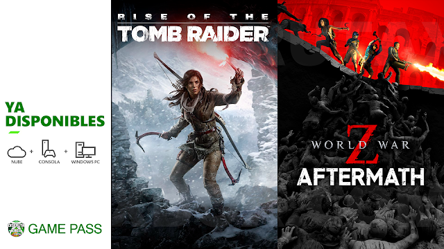 Rise of the Tomb Raider y World War Z: Aftermath ya están disponibles en Game Pass
