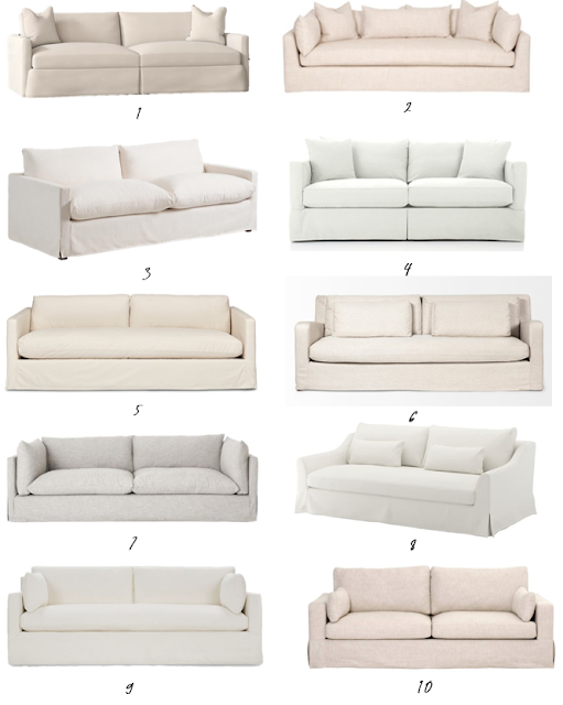 Gorgeous Slipcovered Sofas Under $2000