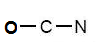 Fig. I.1 : Connect the atoms of  OCN- with single bonds.