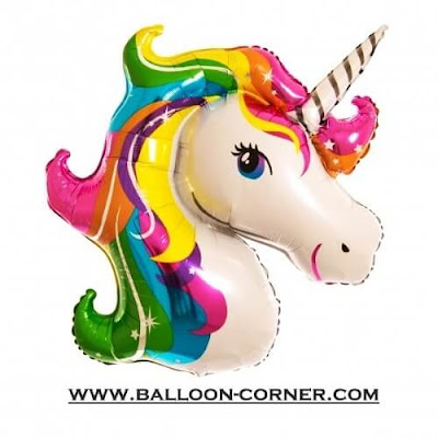 Balon Foil Rainbow Unicorn JUMBO