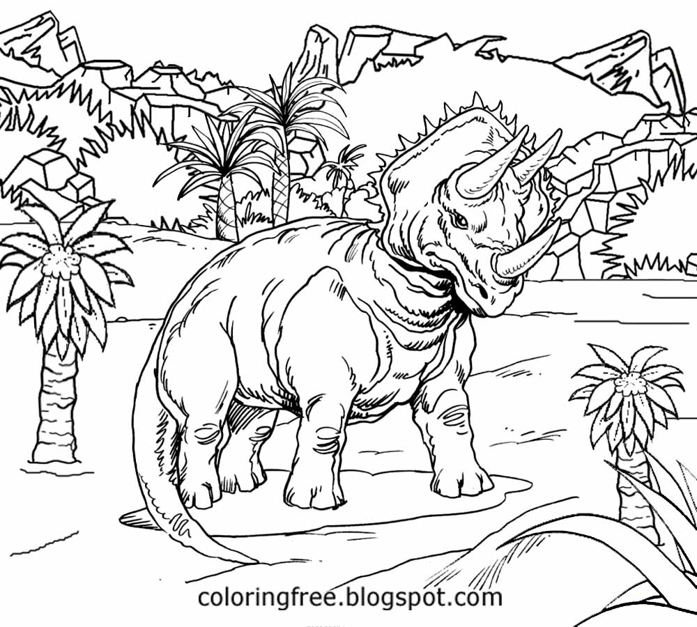 Richard Attenborough film Jurassic World coloring pages dinosaur drawing realistic landscape ecology