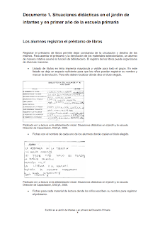  Situaciones didácticas en el jardín y primer año