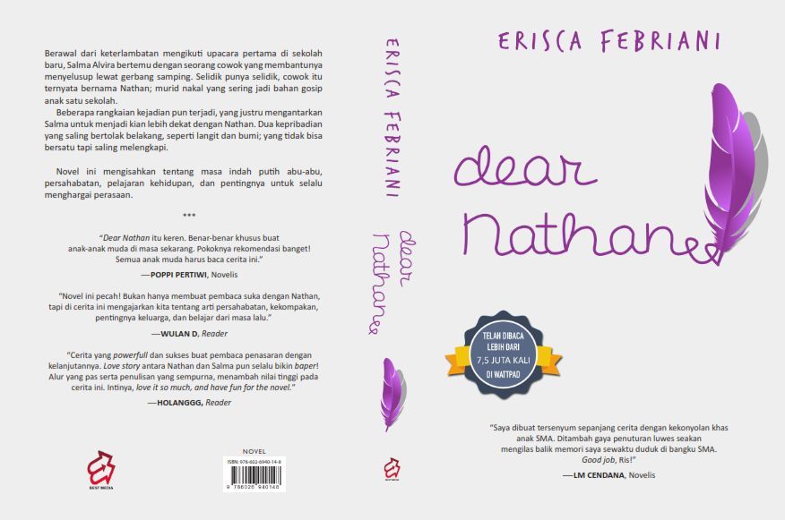 Dazzling: Kutipan Novel "Dear Nathan" by Erisca Febriani