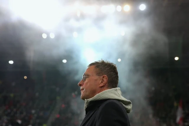 Ralf Rangnick at Old Trafford photo