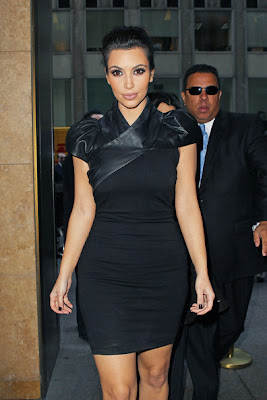 Kim Kardashian leather outfits