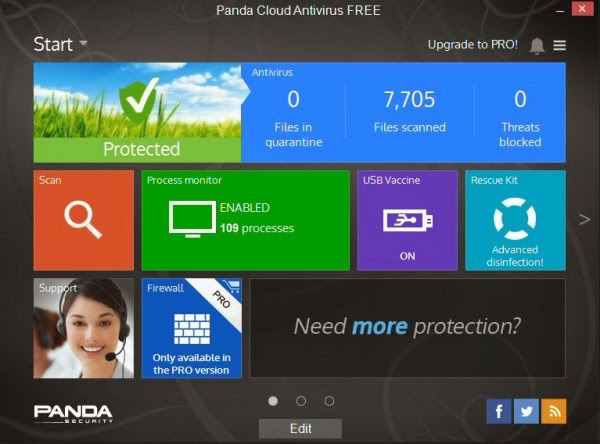 Free Antivirus Panda Cloud Antivirus Pro 3.0 Free for 180 Days