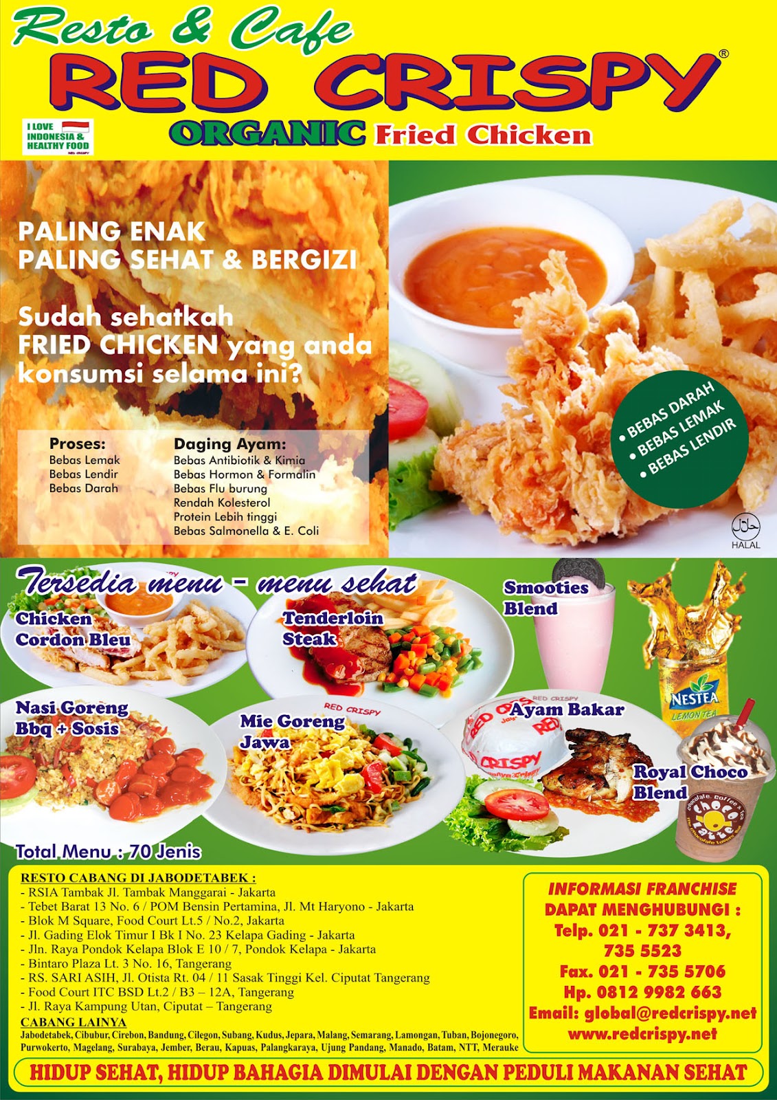 Red Crispy Organic Chicken: Materi Iklan Red Crispy